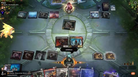 Watch MTG Arena Video Replay - Crucias, Titan of the Waves by saitama VS Rusko, Clockmaker by Winry - Historic Brawl