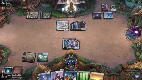 Watch MTG Arena Video Replay - Selesnya Midrange by DamienF16 VS Selesnya Aggro by Zaalo - Premier Draft
