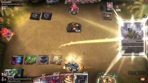 Watch MTG Arena Video Replay - Val, Marooned Surveyor by saitama VS Kuja, Genome Sorcerer by Pannaplaya - Historic Brawl