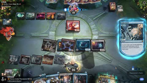 Watch MTG Arena Video Replay - Narset, Jeskai Waymaster by saitama VS Kefka, Court Mage by Arkna - Historic Brawl