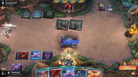 Watch MTG Arena Video Replay - Grixis Midrange by Numbskull VS Simic Midrange by NotSoKoolAid - Premier Draft