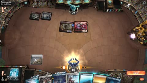 Watch MTG Arena Video Replay - Azorius Midrange by DamienF16 VS Mono Red Aggro by Nanoplasm - Standard Tournament Match