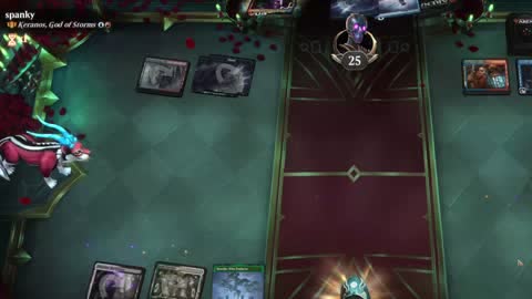 Watch MTG Arena Video Replay - Thalia and The Gitrog Monster by saitama VS Keranos, God of Storms by spanky - Historic Brawl