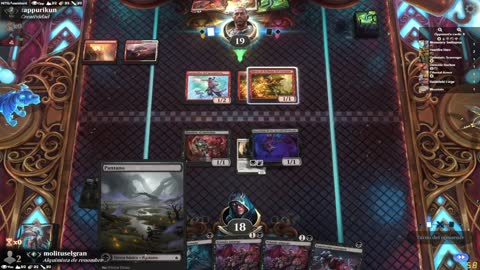 Watch MTG Arena Video Replay - Mono Black Midrange by molituselgran VS Boros Aggro by tappurikun - Standard Ranked