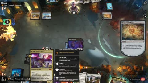 Watch MTG Arena Video Replay - Zurgo, Thunder's Decree by saitama VS Ugin, Eye of the Storms by Gleyva - Historic Brawl