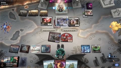 Watch MTG Arena Video Replay - Temur Cauldron by CunicoliGoblin VS Mono White Aggro by Delano - Standard Play