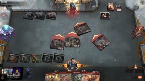 Watch MTG Arena Video Replay - Gruul Aggro by CunicoliGoblin VS Jeskai Midrange by FISHER - Traditional Historic Play