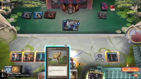 Watch MTG Arena Video Replay - Y'shtola, Night's Blessed by Warped Concept VS Vivi Ornitier by Gilgamesh - Historic Brawl