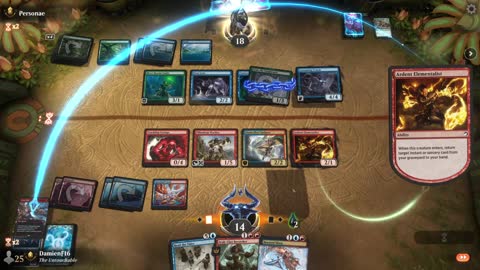 Watch MTG Arena Video Replay - Izzet Midrange by DamienF16 VS Simic Midrange by Personae - Premier Draft