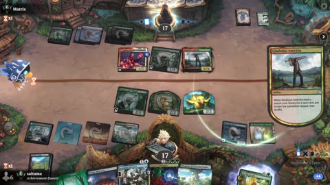 Watch MTG Arena Video Replay - Sultai Midrange by saitama VS Naya Midrange by Matrix - Premier Draft