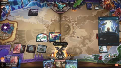 Watch MTG Arena Video Replay - Izzet Midrange by CunicoliGoblin VS Mono Black Midrange by eshende - Alchemy Play