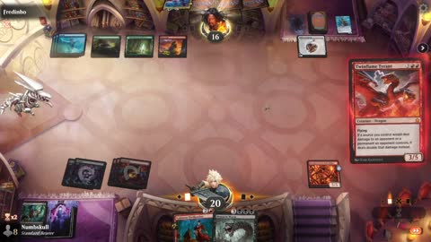 Watch MTG Arena Video Replay - Rakdos Midrange by Numbskull VS Temur Midrange by Fredinho - Chromatic Cube Draft