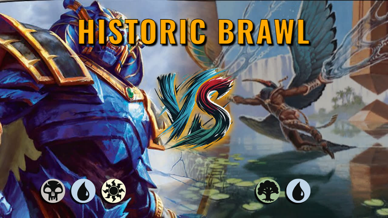Watch MTG Arena Historic Brawl Video - Hashaton, Scarab's Fist by saitama VS A Nadu, Winged Wisdom by symmd - dd8130