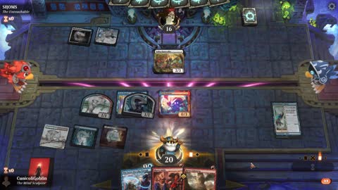 Watch MTG Arena Video Replay - Izzet Midrange by CunicoliGoblin VS 5 Color Midrange by SHOMS - Alchemy Event