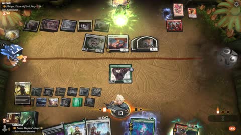 Watch MTG Arena Video Replay - Terra, Magical Adept by saitama VS Phlage, Titan of Fire's Fury by nazulc - Historic Brawl