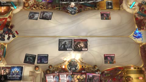 Watch MTG Arena Video Replay - Rakdos Aggro by CunicoliGoblin VS Boros Midrange by Baolis - Traditional Historic Play