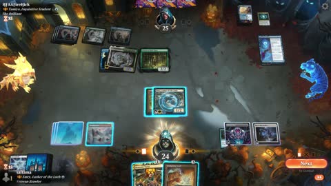 Watch MTG Arena Video Replay - Emry, Lurker of the Loch by saitama VS Tamiyo, Inquisitive Student // Tamiyo, Seasoned Scholar by HFAAFireHick - Historic Brawl