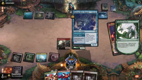 Watch MTG Arena Video Replay - Naya Midrange by DamienF16 VS Bant Midrange by onootome - Traditional Standard Ranked