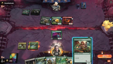 Watch MTG Arena Video Replay - Mono Green Aggro by utku VS Gruul Aggro by BrandonLouis - Standard Ranked