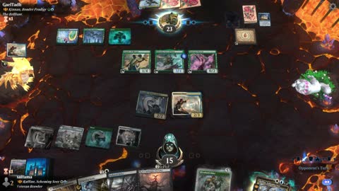 Watch MTG Arena Video Replay - Raffine, Scheming Seer by saitama VS Kinnan, Bonder Prodigy by GaelTadh - Historic Brawl