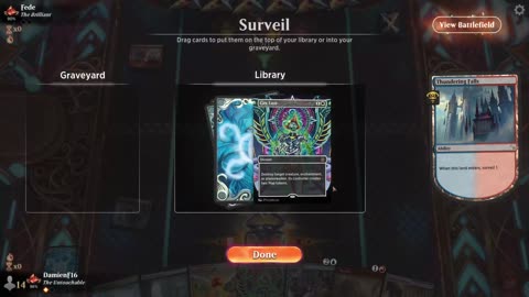 Watch MTG Arena Video Replay - WUBR Control by DamienF16 VS Izzet Midrange by Fede - Traditional Standard Ranked