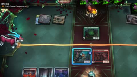 Watch MTG Arena Video Replay - Alesha, Who Laughs at Fate by saitama VS Etali, Primal Conqueror by Brisola - Historic Brawl