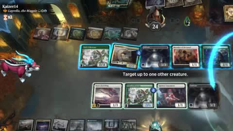 Watch MTG Arena Video Replay - Lagrella, the Magpie by saitama VS Lagrella, the Magpie by Kaizer14 - Historic Brawl