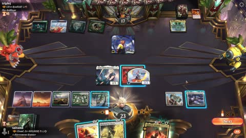Watch MTG Arena Video Replay - Cloud, Ex-SOLDIER by saitama VS Thrasios, Triton Hero by triplej - Historic Brawl
