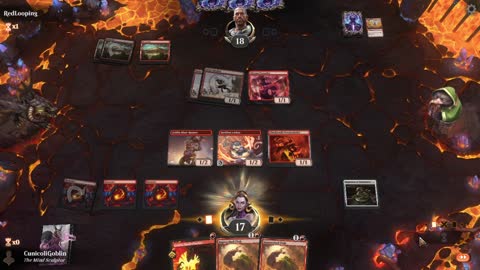 Watch MTG Arena Video Replay - Mono Red Aggro by CunicoliGoblin VS Mono Red Aggro by RedLooping - MWM Historic Pauper