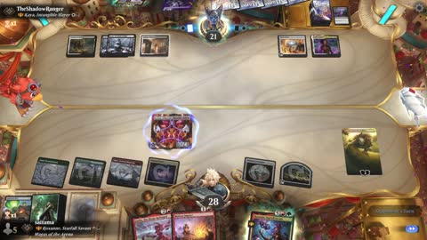 Watch MTG Arena Video Replay - Roxanne, Starfall Savant by saitama VS Kaya, Intangible Slayer by TheShadowRanger - Historic Brawl
