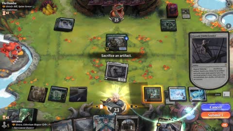 Watch MTG Arena Video Replay - Breya, Etherium Shaper by saitama VS Bristly Bill, Spine Sower by TheDamba - Historic Brawl