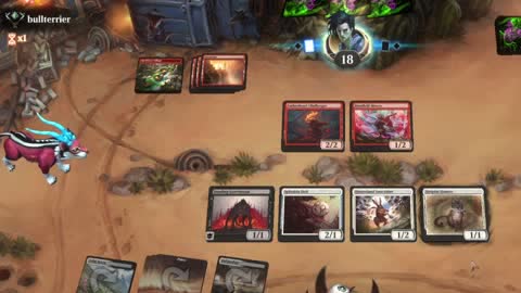 Watch MTG Arena Video Replay - Orzhov Aggro by HamHocks42 VS Izzet Aggro by bullterrier - Standard Ranked
