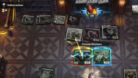 Watch MTG Arena Video Replay - Mono Green Midrange by utku VS Orzhov Midrange by DaMarcusZane - Standard Ranked