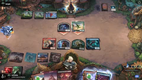 Watch MTG Arena Video Replay - Grixis Aggro by saitama VS Selesnya Midrange by mtgm - Premier Draft