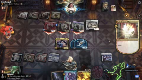 Watch MTG Arena Video Replay - Breya, Etherium Shaper by saitama VS Tsagan, Raider Warlord by SimoSenpai - Historic Brawl