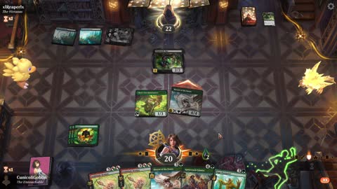 Watch MTG Arena Video Replay - Mono Green Midrange by CunicoliGoblin VS Dimir Aggro by xlReaperlx - MWM Standard Pauper
