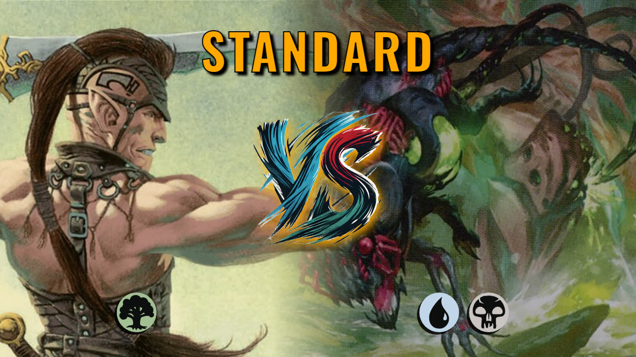 Watch MTG Arena Standard Video - Mono Green Midrange by CunicoliGoblin VS Dimir Aggro by xlReaperlx - b09d71