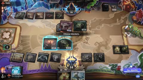Watch MTG Arena Video Replay - Orzhov Midrange by DamienF16 VS Temur Aggro by hano - Traditional Standard Ranked