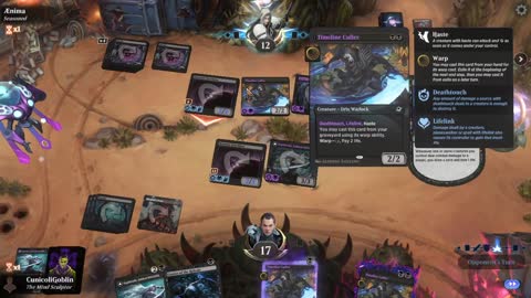 Watch MTG Arena Video Replay - Mono Black Aggro by CunicoliGoblin VS Mono Black Aggro by Ænima - Alchemy Play