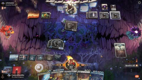 Watch MTG Arena Video Replay - Azorius Control by CunicoliGoblin VS Mono White Midrange by Arktis666 - Standard Ranked
