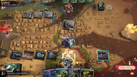 Watch MTG Arena Video Replay - Hashaton, Scarab's Fist by saitama VS Yuna, Hope of Spira by Squallkyko - Historic Brawl