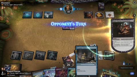 Watch MTG Arena Video Replay - Y'shtola, Night's Blessed by Warped Concept VS Y'shtola, Night's Blessed by Dissonance - Historic Brawl