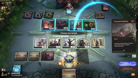 Watch MTG Arena Video Replay - Boros Aggro by DamienF16 VS Sultai Aggro by TRC816 - Premier Draft