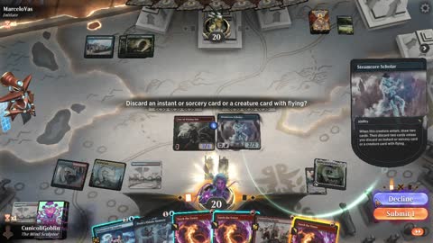 Watch MTG Arena Video Replay - Izzet Midrange by CunicoliGoblin VS Sultai Control by MarceloVas - Standard Event