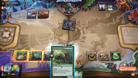 Watch MTG Arena Video Replay - Simic Midrange by utku VS Izzet Aggro by andrewsarchus - Standard Ranked