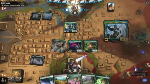 Watch MTG Arena Video Replay - Tifa Lockhart by Warped Concept VS Kinnan, Bonder Prodigy by KRCrooks - Historic Brawl