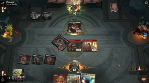 Watch MTG Arena Video Replay - Gruul Aggro by CunicoliGoblin VS Mono Black Aggro by Chazzum - Traditional Historic Ranked