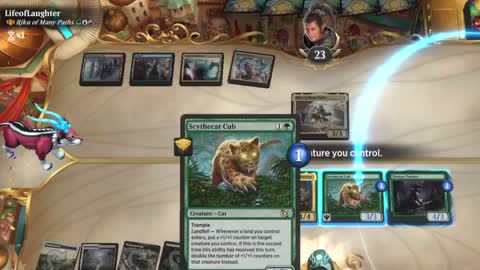 Watch MTG Arena Video Replay - Thalia and The Gitrog Monster by saitama VS Riku of Many Paths by LifeofLaughter - Historic Brawl