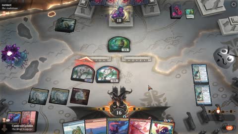 Watch MTG Arena Video Replay - Izzet Midrange by CunicoliGoblin VS Mono Green Aggro by tormet - Alchemy Play