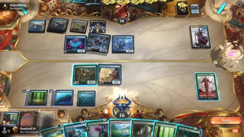 Watch MTG Arena Video Replay - Sultai Midrange by DamienF16 VS Azorius Control by migvaldmig - Arena Cube Draft